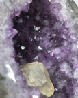 Natural Amethyst Geode with Stunning Calcite Crystal Formation - MWS0092