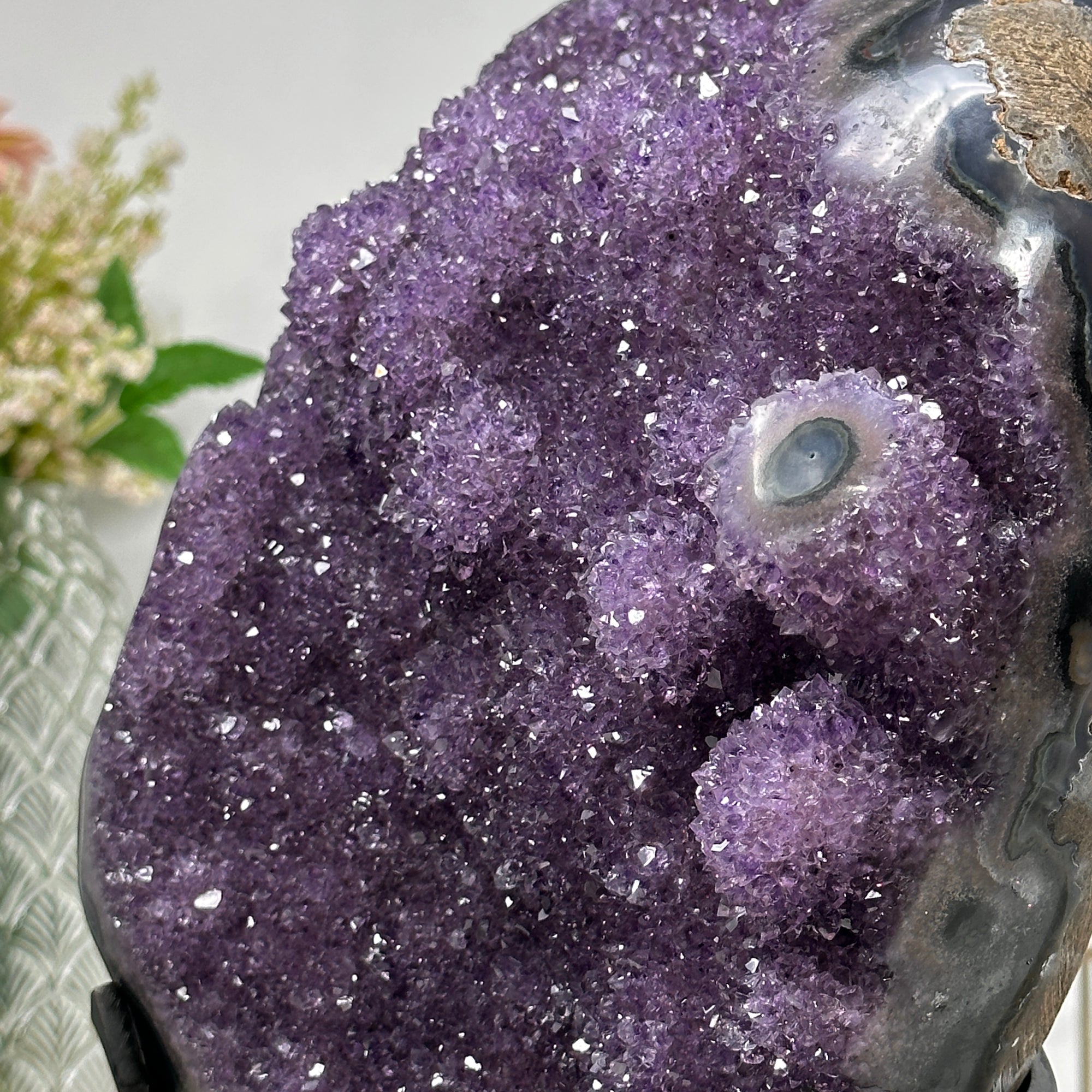 Stunning Amethyst Stone with Stalactite Formations - AWS0780