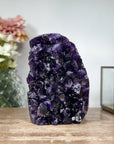 A+ Grade Natural Amethyst Cathedral, Deep Purple Crystals - CBP1054