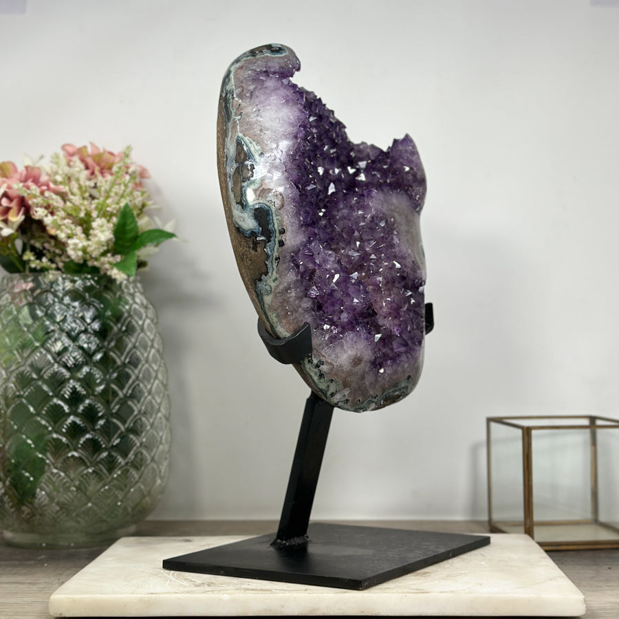 Large Natural Amethyst Cluster, Ready to Display Specimen - AWS1439