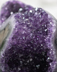 Deep Purple Natural Amethyst Cluster Geode - MWS0097