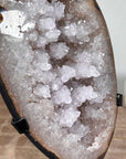 Beautiful Quartz & Agate Geode with Unqiue Stalactite Formations - MWS1582