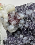 Rare Amethyst Cluster Covered with Calcite Crystals - MWS0915