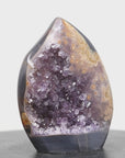 Amethyst, Jasper & Agate Stone Flame Carving - FST0098