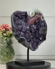 Large Amethyst Specimen with Beautiful Calcite & Hematite Formation - MWS1629