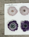 High-Quality Amethyst Stalactite Slices for Jewelers - Wholesale Bulk Pack - STS0029