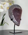 Shinny Druzy Amethyst Geode with Quartz Shell - MWS1586