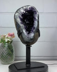 Deep Purple Large Amethyst Geode with Large & Shinny Crystals - AWS0800