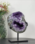 Natural Amethyst Geode with Green Jasper Shell - AWS1074