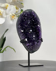 Premium Quality Amethyst Geode, Metallic Stand Included - MWS1722