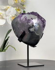 Beautiful Amethyst Geode with Calcite & Black Hematite - MWS1679