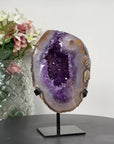 Natural Uruguayan Amethyst Geode: Perfect for Yoga Studios or Meditation Spaces - MWS0849