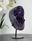 Deep Purple Amethyst & Blue Agate Crystal - MWS1594