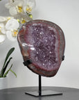 Rare Amethyst Crystal Geode with Beautifull Red Banding - MWS1659