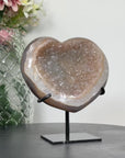 Yellow Quartz & Agate Heart Carving - HST0218