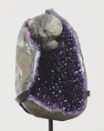 Uruguayan Amethyst Large Geode with Unique Calcite Inclusion - MWS0366