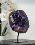 Outstanding Natural Amethyst Geode with agate Shell - MWS1735