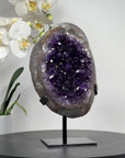 Beautiful Natural Amethyst Geode with Quartz Shell - MWS1652