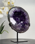 Stunning Natural Amethyst Geode with Large & Shinny Crystals - MWS1481