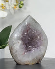 Amethyst & Quartz Stone Flame Carving - FST0141