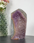 Natural Amethyst Stone Tower with Huge Crystals  - STP0151