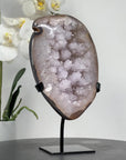 Beautiful Quartz & Agate Geode with Unqiue Stalactite Formations - MWS1582