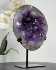 Beautiful Amethyst Geode, Metal Stand Included - MWS1608