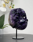 AAA Grade Natural Amethyst Cluster with Metal Stand - MWS1622