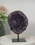 Amethyst & Agate Geode: Sophisticated Office Decor Highlight - MWS0787