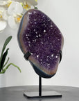 Polished Amethyst & Agte Cluster, Perfect for Office Decor - MWS1579