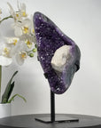 Natural Amethyst Geode with Beautiful Calcite Formations - MWS1718