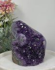 Gorgeous Self Standing Amethyst Stone with Agate Shell - CBP1015