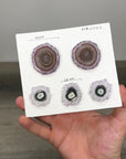 High-Quality Amethyst & Agate Stalactite Slices for Jewelers - Wholesale Bulk Pack - STS0003