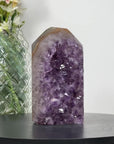 Large Natural Amethyst & Agate Stone Obelisk  - STP0144