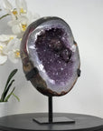 Large Natural Amethyst Geode with Agate Shell - MWS1669