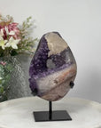 Amethyst Cluster with Calcite Formation - Enhances Your Desk with Natural Elegance. - MWS0882