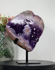 Stunning Large Amethyst & Pink Jasper Specimen - MWS1233