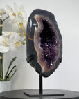 Unique Large Amethyst & Agate Geode, Premium Quality, Stand Included - MWS1505