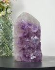 Natural Amethyst Stone Tower with Huge Crystals  - STP0151