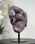 Natural Amethyst & Jasper Crystal Cluster Full of Stalactite Eyes - MWS1387