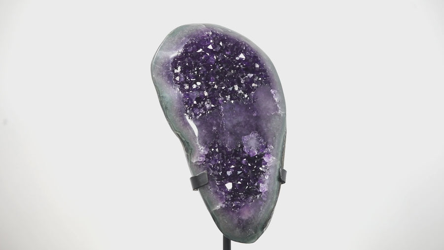 Deep Purple Natural Amethyst Crystal Cluster - MWS0065