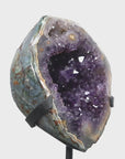 Outstanding Amethyst Geode with Green Jasper Shell, Stand Included - MWS0070
