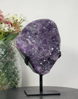 Beautiful Large Amethyst & Green Jasper Crystal Cluster - AWS1330