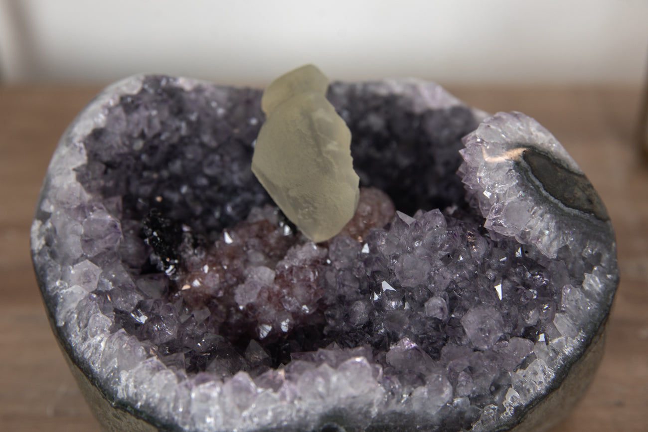 Stunning Amethyst Cluster with Calcite Crystal Formation - MSP0318