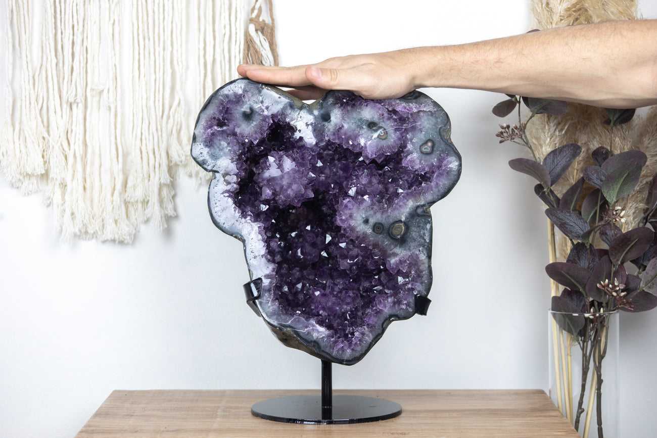 XXL Amethyst Geode with Stalactite Flower Formation - AWS0358