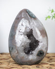 Stunning Quartz and Jasper Natural Stone Egg Carving - STE0043