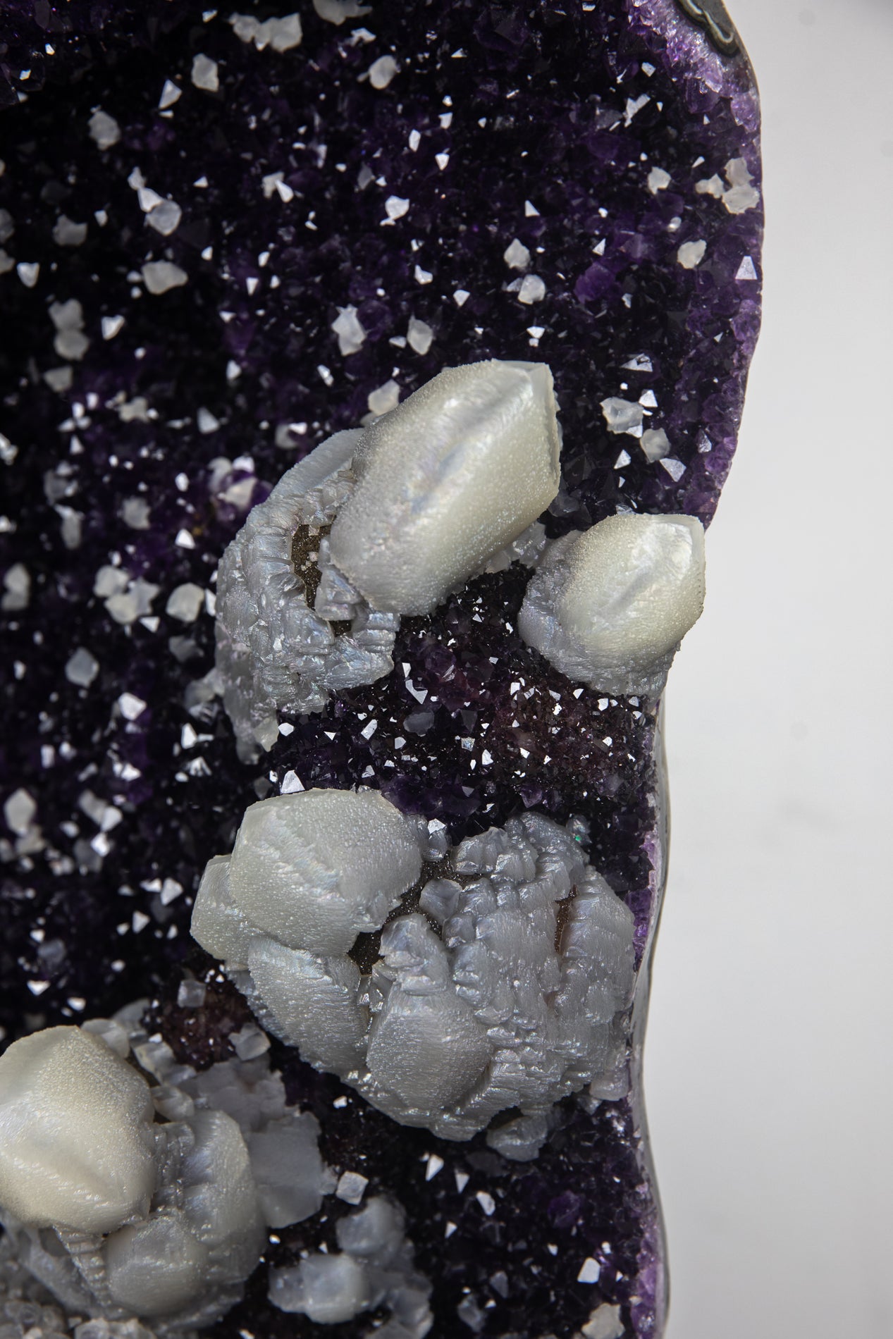 Amethyst with calcite (Nonprecious natural mineral) #827 selling