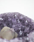Unique Amethyst Geode with Calcite Crystal Specimen - MSP0237