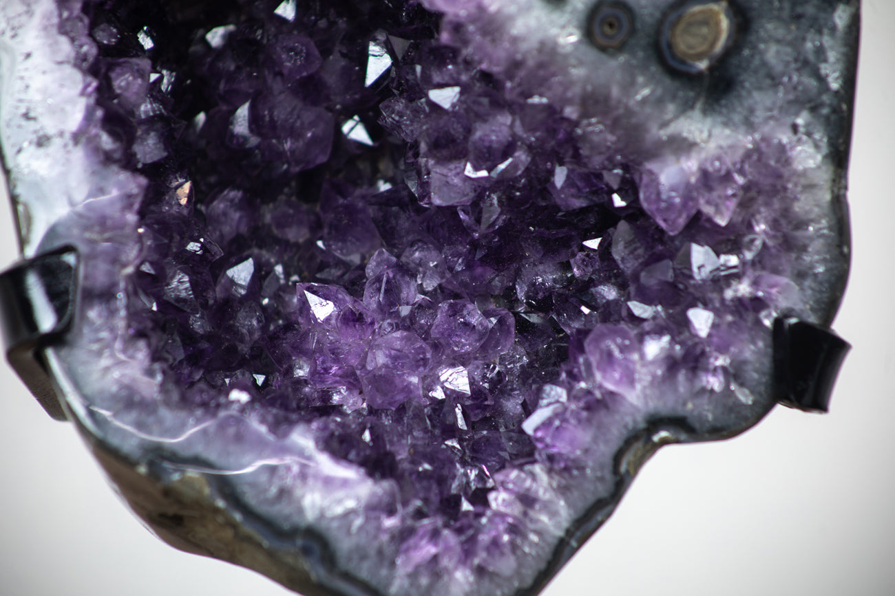 XXL Amethyst Geode with Stalactite Flower Formation - AWS0358