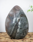 Stunning Quartz and Jasper Natural Stone Egg Carving - STE0043